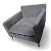 Image 2 : Moe's Home Collection Paris Stationary Anthracite Fabric Accent Chair - R.V. $1,050 (Back Cushion is