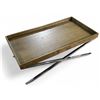 Image 2 : Ark Interior Dora Stainless Steel & Light Wood Oak Coffee Table -R.V. $750, 120" x 60" x 40" (CT-113