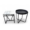 Image 1 : Ark Interior Group of 2 Contemporary End Tables - includes  Sophie Endtable marble top R.V. $590 & P