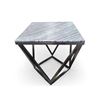 Image 1 : Ark Interior Diego End Table Black Marble Top - R.V. $1,100, 50" x 50" x 55.2" (ET-1200D)