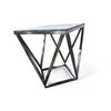 Image 2 : Ark Interior Diego End Table Black Marble Top - R.V. $1,100, 50" x 50" x 55.2" (ET-1200D)