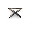 Image 2 : Ark Interior Pair of Xenia End Tables Chrome Stainless Steel - R.V. $799, 61" x 53" x 56" Each (ET-1