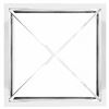Image 2 : Ark Interior Fiorella Stainless Steel Glass Top Square Coffee Table - R.V. $899, 100" x 100" x 45" (