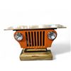 Image 1 : Nach Country Home - Iron Orange Jeep Table (New - FI-5270)
