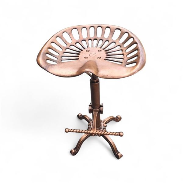Nach Country Home - Adjustable Tractor Copper Seat Stool. R.V. $199 (New in Box)