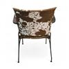 Image 2 : Nach Country Home - Cowhide Leather Lounge Chair w/ Metal Legs (New in Open Box)