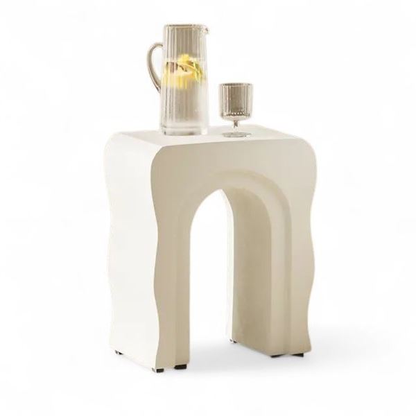 Article Bixby Outdoor Concrete Side Table Natural White - R.V. $269 (Small damages)