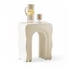 Image 1 : Article Bixby Outdoor Concrete Side Table Natural White - R.V. $269 (Small damages)