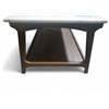 Image 2 : Reeve Mid-Century Style Rectangular Marble Top Coffee Table - Approx. R.V. $599 (47" L  x 23 1/2"D  