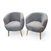 Image 1 : Pair of Studio Ellis Grey Upholstered Dining Chairs - R.V. $599 each, Total Value $1,200