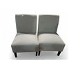 Image 1 : Pair of Grey Upholstered Accent Chairs - Approx. Total R.V. $200