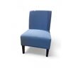 Image 1 : Pair of Blue Upholstered Accent Chairs - Approx. Total R.V. $200