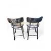 Image 2 : Ark Interior Set of 2 Bohemian Chrome Chairs - R.V. $699, Total Value $1,400