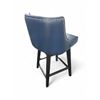 Image 2 : Pair of Counter Swivel Blue Faux Leather Bar Stools - R.V. $449, Total Value $850