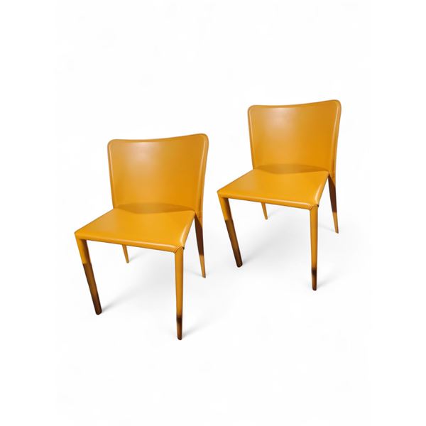 Ark Interior Pair of Kika Orange Chairs - R.V. $360, Total Value $721