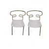 Image 1 : Ark Interior Pair of Traba Rosegold frame Gray seat - R.V. $499, Total Value $800