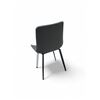 Image 2 : Divani Home & Living - Group of 4 Cora Slate Faux Gray Leather Dining Chairs. Total Approx. $799 (To