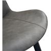 Image 5 : Divani Home & Living - Group of 4 Cora Slate Faux Gray Leather Dining Chairs. Total Approx. $799 (To