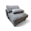 Image 1 : Moes Grey Corduroy Armless Chair Retail - $1000