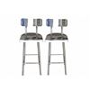 Image 1 : Ark Interior Set of 2 Bohemian Chrome Counterstool w/ Back Seat - R.V. $699, Total $1,400