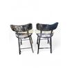 Image 2 : Ark Interior Set of 2 Bohemian Chrome Counterstool w/ Back Seat - R.V. $699, Total $1,400