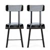 Image 1 : Ark Interior Set of 2 Bohemian Black Chairs - R.V. $699, Total Value $1,400
