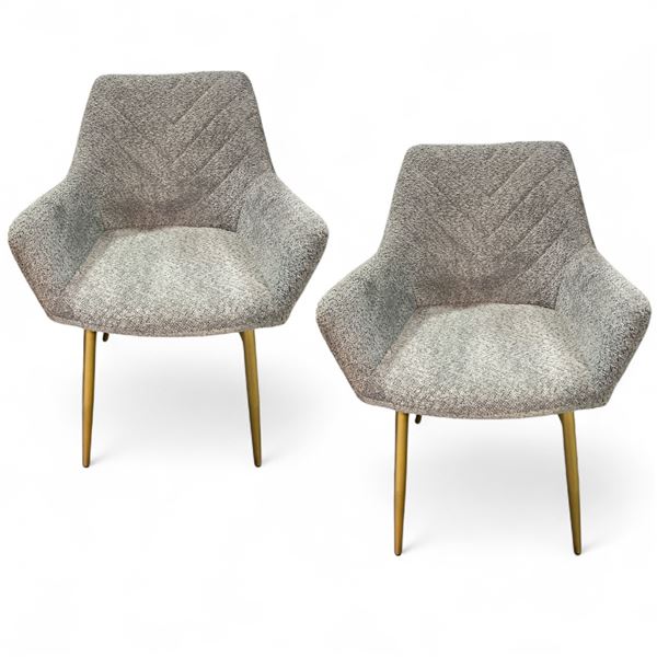 Set of 2 Teddy Dining Chair - Grey - RV: $458 CAD