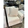Image 2 : Stylus Cannon Right-Arm Chair - Levi Oyster- H28" x W31" x D38"