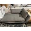 Image 2 : Moe’s Home Collection Jamara Left-Facing Sectional Chaise - Charcoal Grey