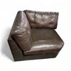 Image 1 : Stylus Brown Leather Corner Chair – RV: $399 CAD