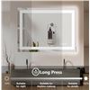 Image 2 : LED Mirror with Adjustable Light Temperatures - 36" x 28" (USM3037-Stuttgart)