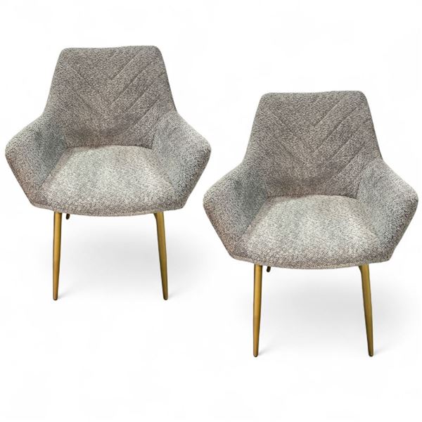 Set of 2 Teddy Dining Chair - Grey - RV: $458 CAD