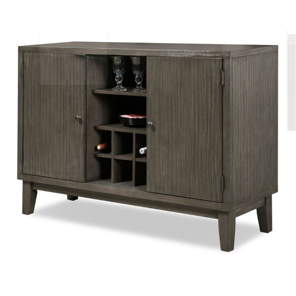 NEW - Felicity Collection Grey Wine Bar Server - 54 x 18 x 34H (5229-40)