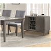 Image 2 : NEW - Felicity Collection Grey Wine Bar Server - 54 x 18 x 34H (5229-40)