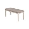 Image 1 : NEW -  Nesbitt Collection White Antique Dining Bench (7412W-13)