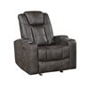 Image 1 : NEW -  McBride Collection Power Glider Recliner with Cupholders -  36 x 40 x 42.5H (9213-1G)
