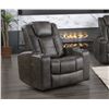 Image 2 : NEW -  McBride Collection Power Glider Recliner with Cupholders -  36 x 40 x 42.5H (9213-1G)