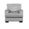 Image 1 : NEW - Imogen Collection Corduroy Brushed-Linen Grey Armchair - 39 x 35.75 x 35.75H (99083GY-1)
