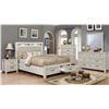 Image 2 : NEW -  Darcy Collection White Oak Upholstered Queen Storage Bed (1700W)