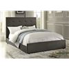 Image 1 : NEW  Cadmus Collection Queen Tufted Dark Grey Bed - (Total 3 Boxes - VF-1890KN)