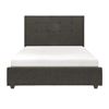 Image 4 : NEW  Cadmus Collection Queen Tufted Dark Grey Bed - (Total 3 Boxes - VF-1890KN)