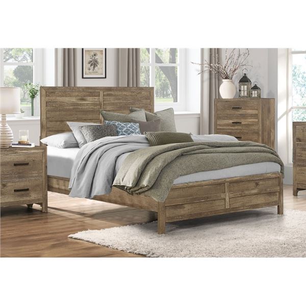 NEW  Mandan Collection Full Rustic Faux-Wood Bed - (Total 3 Boxes - HV-1910F/T)