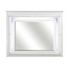 Image 1 : NEW  Allura Collection Textured LED White Framed Mirror (1916W-6)