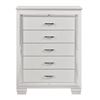 Image 1 : NEW  Allura Collection Textured LED White Framed Chest (1916W-9)