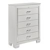 Image 3 : NEW  Allura Collection Textured LED White Framed Chest (1916W-9)