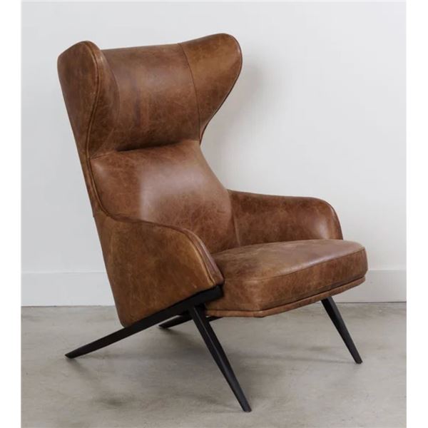 Moe’s Home Collection Amos Leather Accent Chair - Cappuccino - RV: $2399 CAD (PK-1103-14)