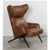 Image 1 : Moe’s Home Collection Amos Leather Accent Chair - Cappuccino - RV: $2399 CAD (PK-1103-14)
