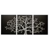 Image 1 : Tree of Life - Silver - Luxury Wall Art - 60 x 80 cm - 3 Panels (New in Box)