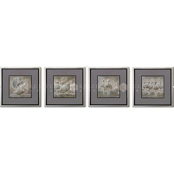 Luxury Wall Art - 45.5 x 45.5 cm x 4 Panels (New in Box)