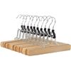 Image 1 : Wooden Pants Hanger - Cherry 20 Pack (6 Boxes)